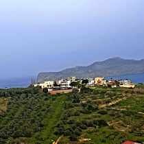 Plot with amazing sea view in Stalos for sale